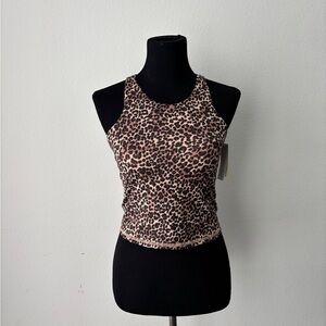 Women's Leopard Print Sleeveless Tank Top